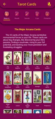 Mysterious Tarot android App screenshot 4